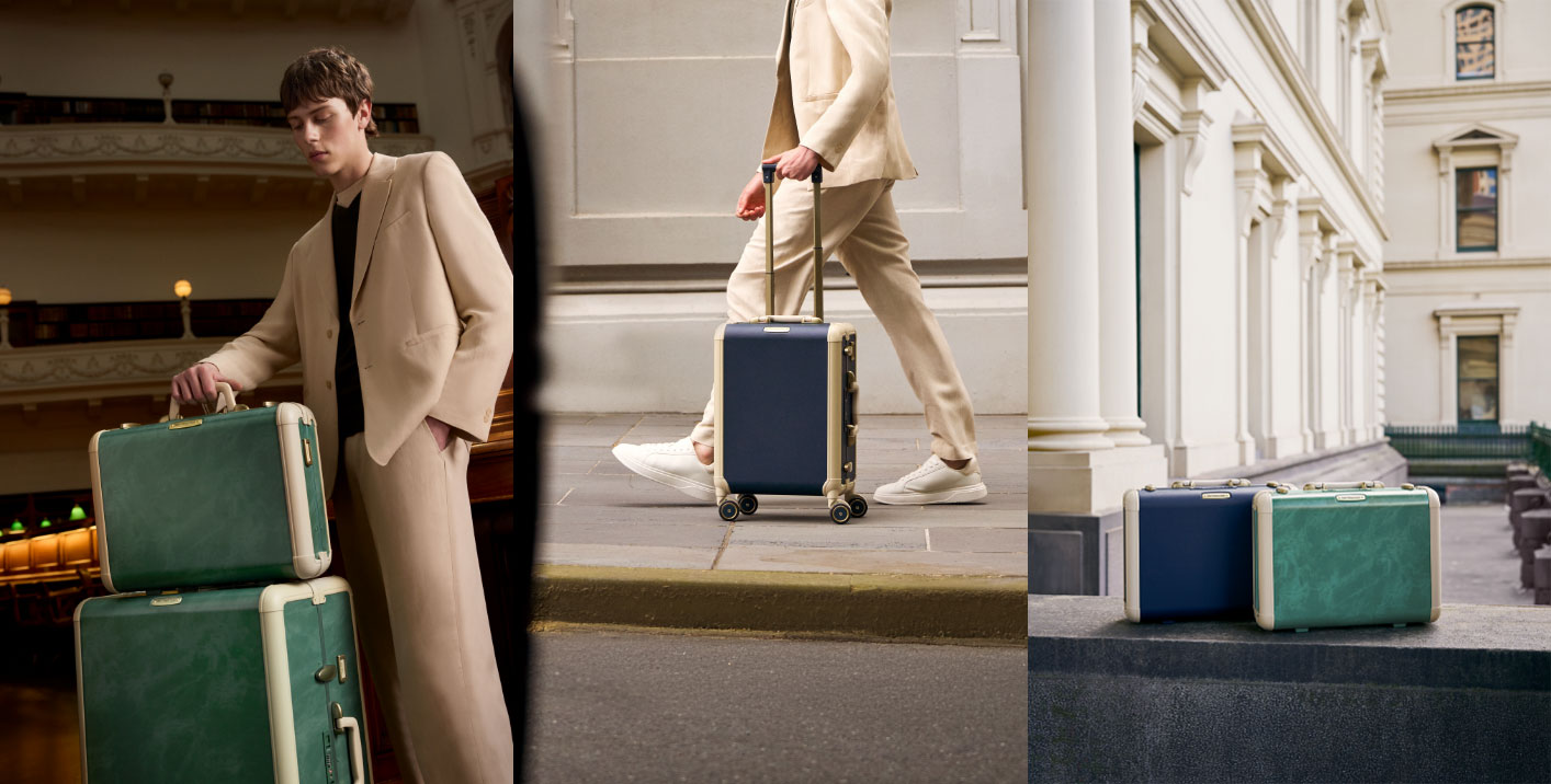 Grid of suitcases